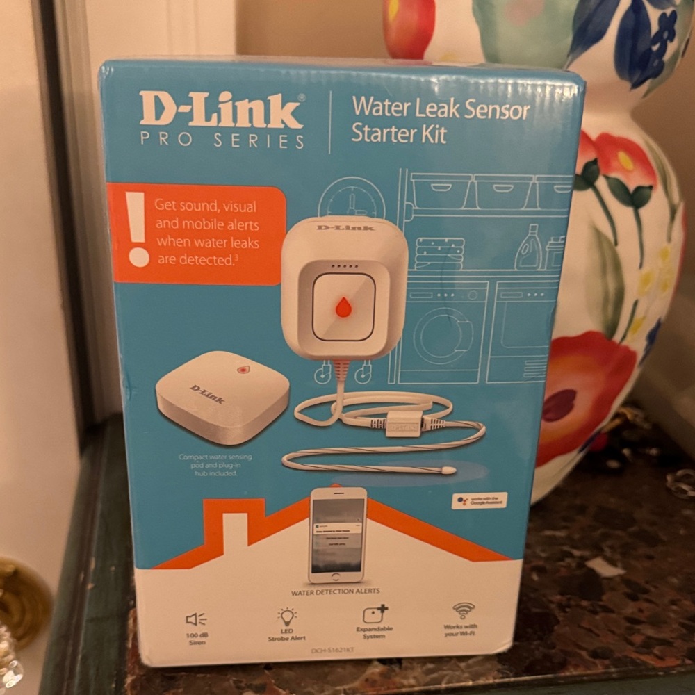New. D-Link Pro Series Leak Sensor Kit with Orange Indicator
